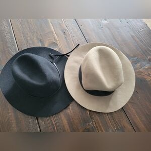 Elegant Black and Tan Women's Fedora Hat